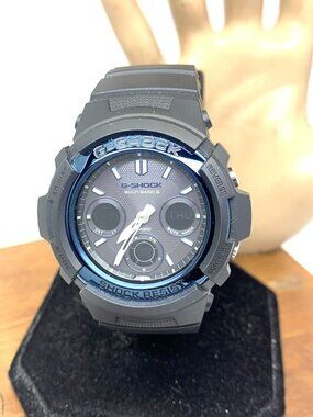 Casio G-Shock Men's Watch AWGM100A Quartz Black Resin Analog Digital 43mm 5230